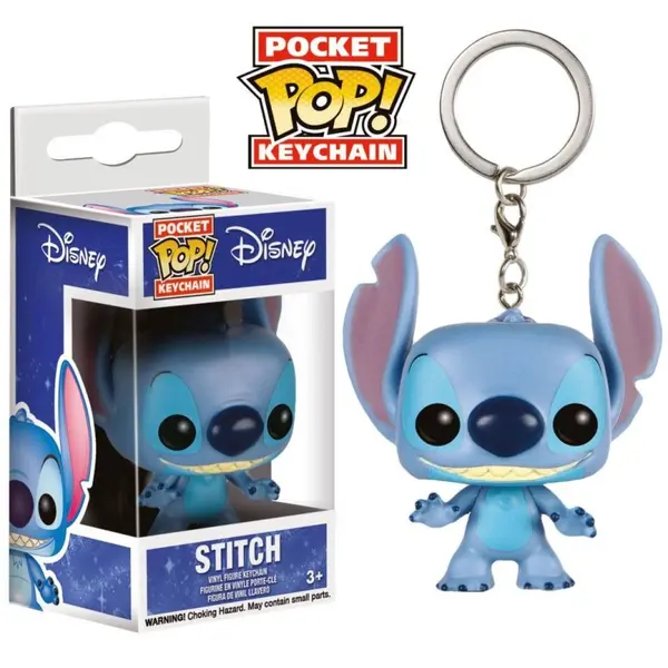 Lilo & Stitch - Porte-clés Pocket POP! Stitch 4 cm