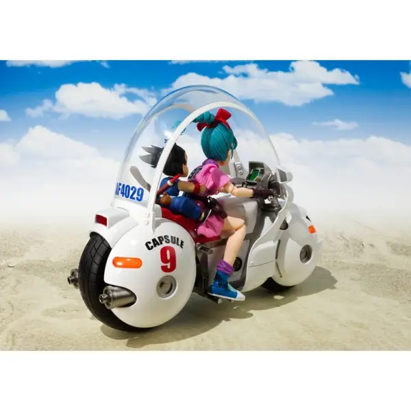 Dragon Ball - Véhicule S.H. Figuarts avec figurine Bulma's Motorcycle Hoipoi Capsule No. 9 17 cm