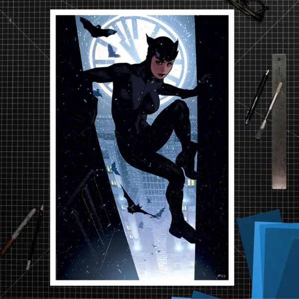 DC COMICS Impression Art Print Catwoman Adam Hughes Sideshow