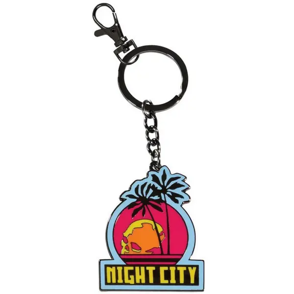 NIGHT CITY CYBERPUNK 2077 KEYCHAIN