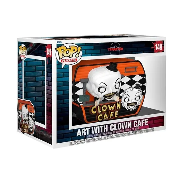 Terrifier - Figurine POP! Super Deluxe Art avec Clown Café 15 cm