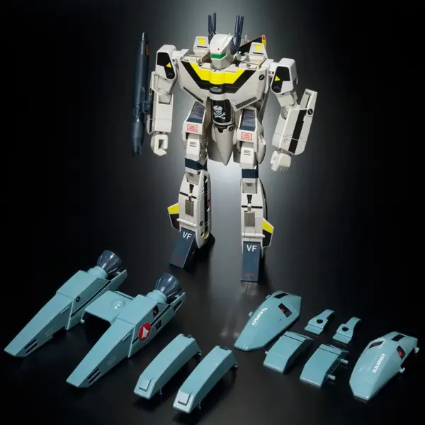 MACROSS Origin of Valkyrie VF-1S Roy Focker 45th + Super Pack Set Bandai