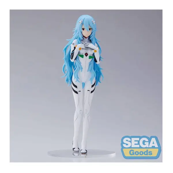 Figurine Evangelion 3.0+1.0 - Rei Ayanami Spm Long Hair 21cm