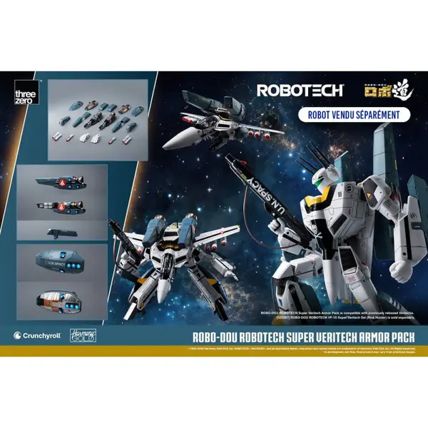 ROBOTECH / MACROSS Set d'accessoires Super Veritech Armor Pack Robo-Dou ThreeZero
