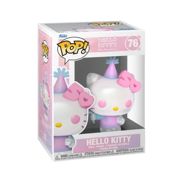 Figurine Hello kitty - 50Th Anniv Hello Kitty Balloons Pop 10cm