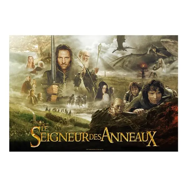 Puzzle Le Seigneur Des Anneaux - Poster Français 1000pcs