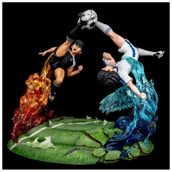 Statue Oliv Et Tom Captain Tsubasa - Resine 1/6 Atton Vs Landers 300Pcs 33cm