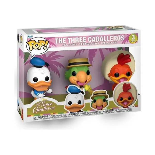 Disney - Pack 3 figurines POP! Les Trois Caballeros 9 cm
