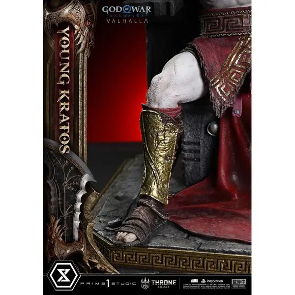 GOD OF WAR Ragnarok Statue Young Kratos Throne Legacy Bonus Version Prime 1 Studio