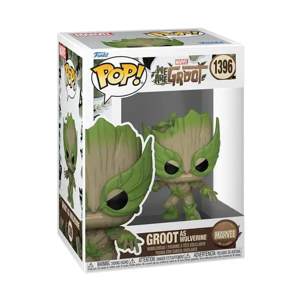 MARVEL WE ARE GROOT - GROOT AS WOLVERINE POP! FIGURINE 9CM