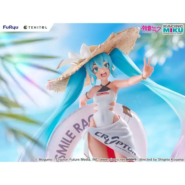 Hatsune Miku GT Project - Statuette Tenitol 1/7 Racing Miku 2024: Tropical Ver. 21 cm