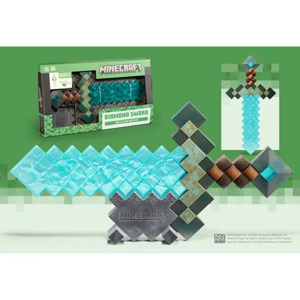 EPEE DIAMANT REPLIQUE COLLECTOR MINECRAFT
