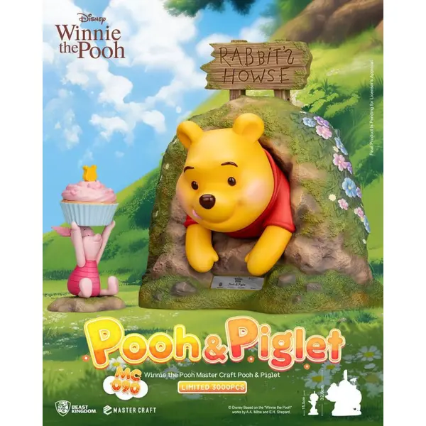DISNEY Statues Winnie L’ourson & Porcinet Master Craft Beast Kingdom