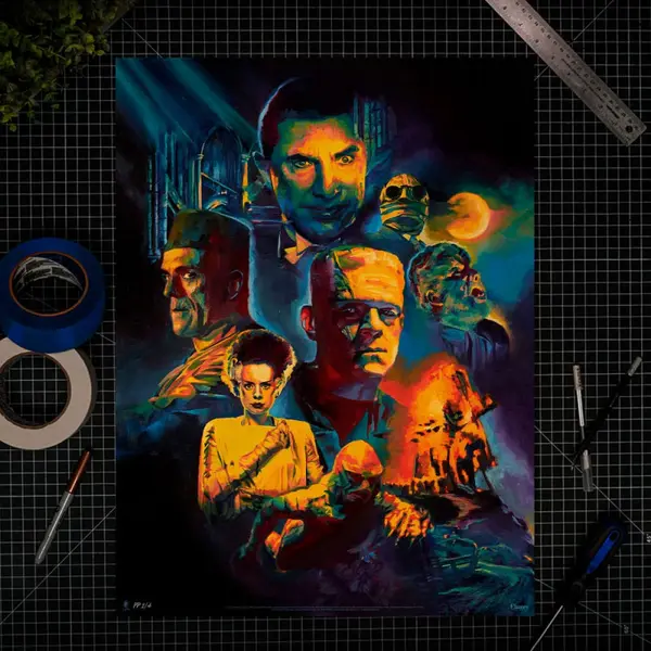 UNIVERSAL MONSTERS Impression Art Print Universal Monsters Sideshow