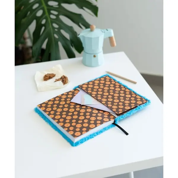 1, Rue Sésame - Carnet de notes peluche A5 Premium 1, Rue Sésame