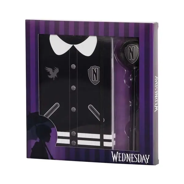 Mercredi - Coffret cadeau Journal intime Varsity Mercredi