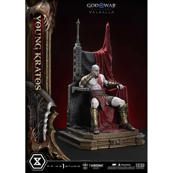 GOD OF WAR Ragnarok Statue Young Kratos Throne Legacy Bonus Version Prime 1 Studio