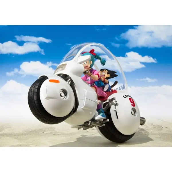 Dragon Ball - Véhicule S.H. Figuarts avec figurine Bulma's Motorcycle Hoipoi Capsule No. 9 17 cm