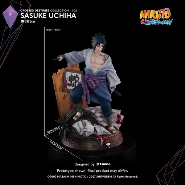 NARUTO SHIPPUDEN Statue BIJUtsu Sasuke Uchiha Crossed Destinies Collection Tsume Art
