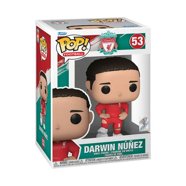 DARWIN NUNEZ LIVERPOOL F C POP FOOTBALL VINYL FIGURINE 9 CM