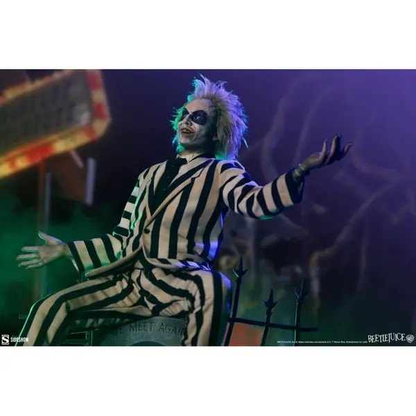 BEETLEJUICE Statue Beetlejuice Premium Format Figure Sideshow