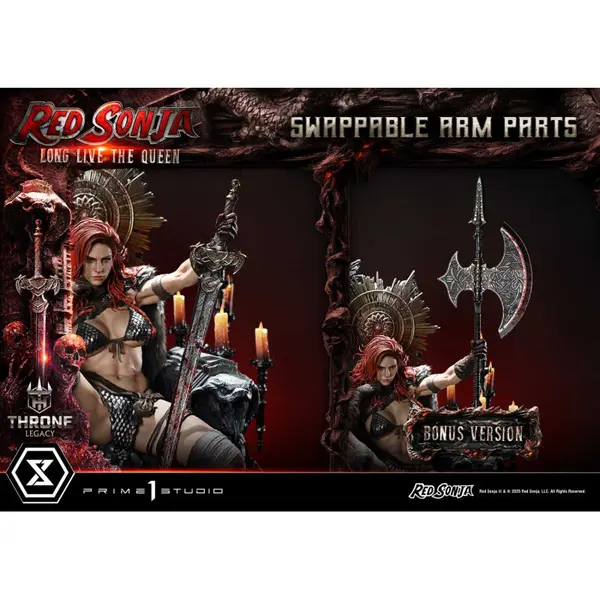 RED SONJA Statue Red Sonja Long Live the Queen Bonus Version Prime 1 Studio