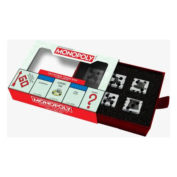 Monopoly - Pack de 6 dés Monopoly Token Oversized