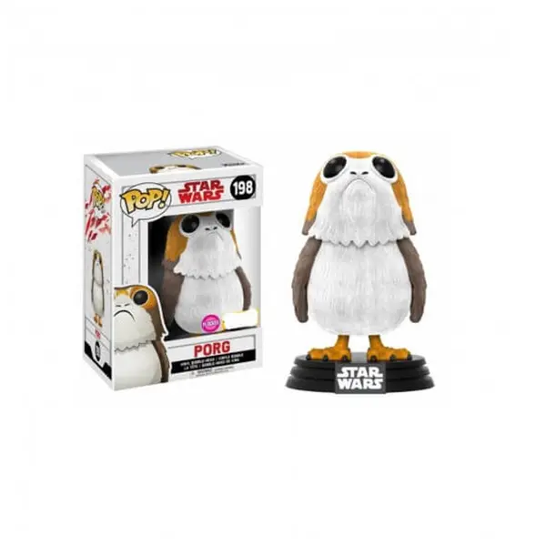 Figurine Star Wars Les Derniers Jedi - Porg Flocked Pop 10cm
