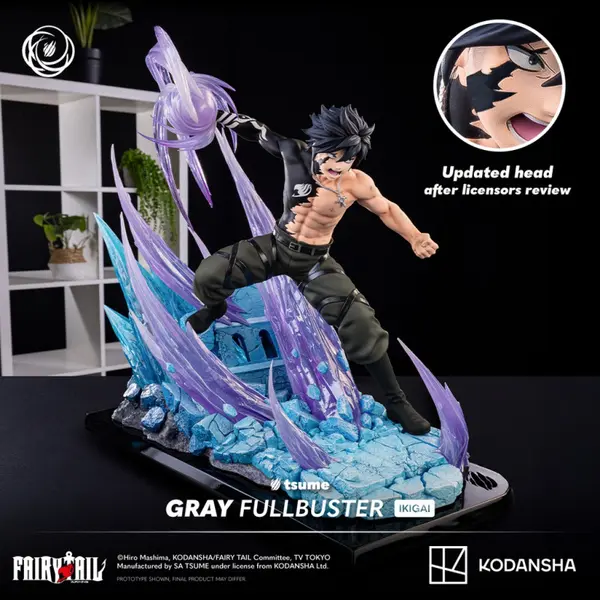 FAIRY TAIL Statue Ikigai Gray Fullbuster Tsume Art