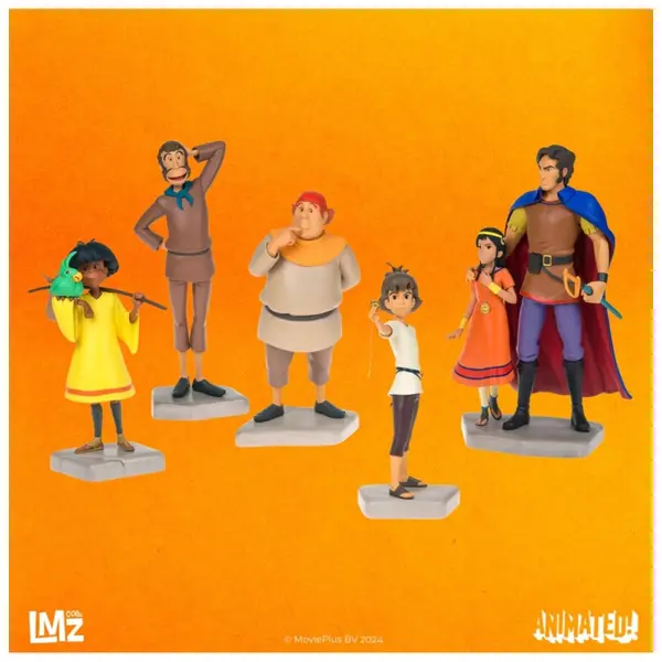 Statues Les Mysterieuses Cites D'Or - Pack 6 Personnages Esteban Tao Zia Mendosa Sancho Pedro LMZ Animated 16cm