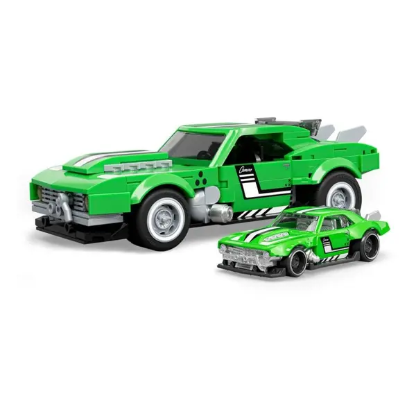 Hot Wheels - Jeu de construction Mattel Brick Shop Speed Series 1/32 Custom '68 Camaro