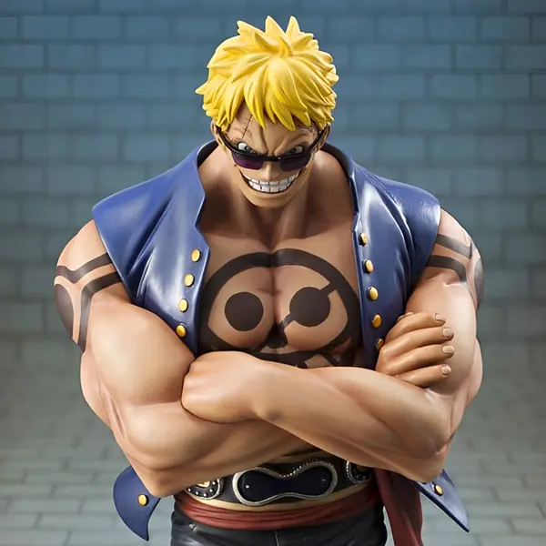 ONE PIECE Figurine Bellamy la Hyène Portrait Of Pirates Sailing Again Reissue Megahouse