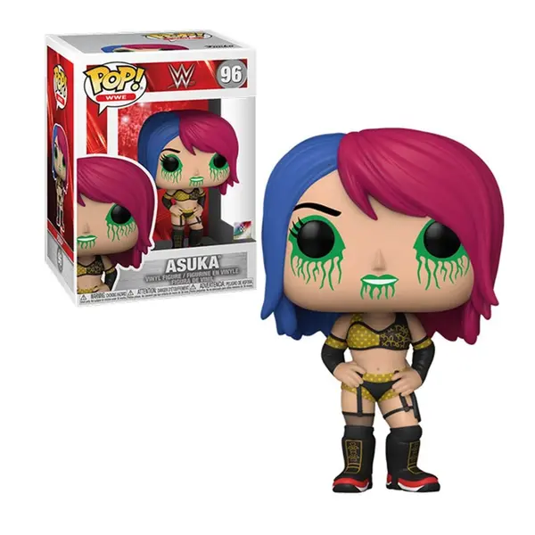 Figurine WWE - Asuka Bk/Gr Pop 10cm