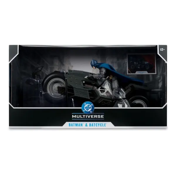 The Flash DC Multiverse - Véhicule Batcycle avec Batman