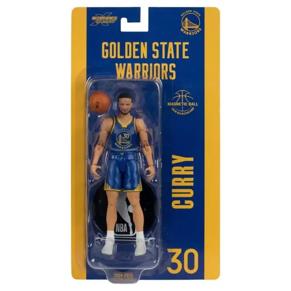 NBA - Figurine SportsPicks Stephen Curry (Golden State Warriors) 15 cm