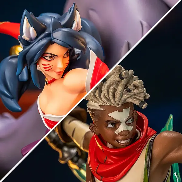 2XKO Statue Ahri & Ekko Pure Arts