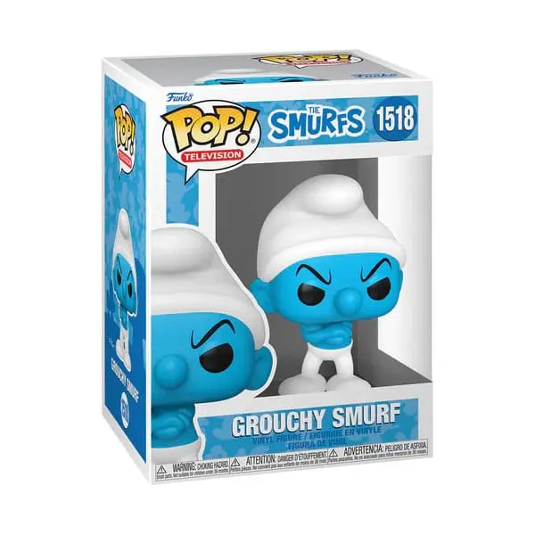GROUCHY SMURF LES SCHTROUMPFS POP TV VINYL FIGURINE 9 CM