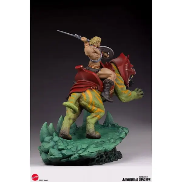 MAITRES DE L’UNIVERS Statue 1/4 He-Man and Battle Cat Tweeterhead