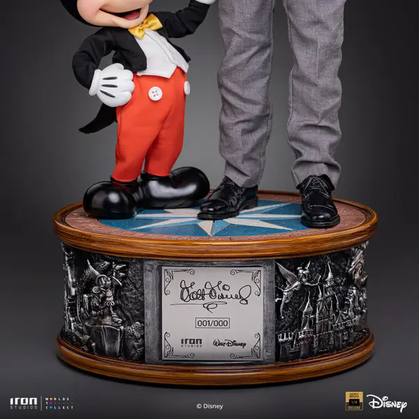 DISNEY Statue Walt Disney & Mickey Mouse Legacy Replica Iron Studios