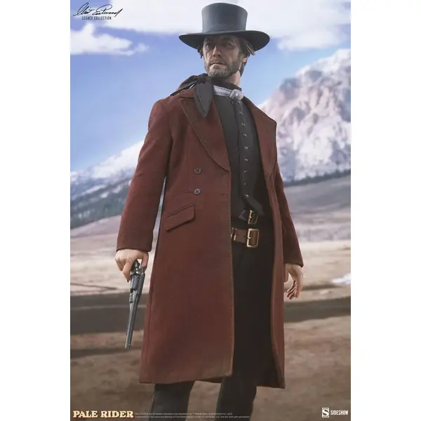 THE PREACHER PALE RIDER LE CAVALIER SOLITAIRE FIGURINE CLINT EASTWOOD LEGACY COLLECTION 30 CM
