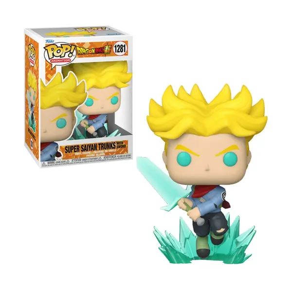 Figurine Dragon Ball Z - Super Saiyan Trunks W/ Sword Pop 10cm