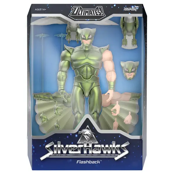 SILVERHAWKS Figurine Ultimates Flashback Toon Super7