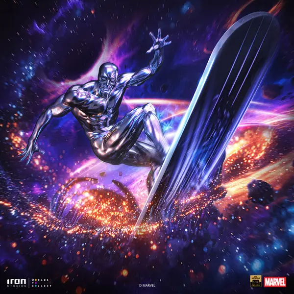 MARVEL Statue Silver Surfer Deluxe Art Scale Iron Studios