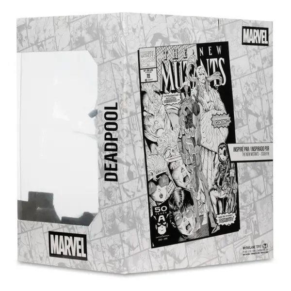 Marvel Collection - Statuette 1/10 Deadpool (The New Mutants N°98) (Line Art) (Gold Label) 17 cm