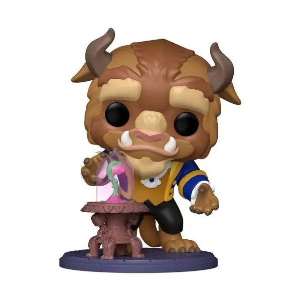 La Belle & la Bête - Figurine POP! Premium La Bête avec la Rose enchantée 15 cm