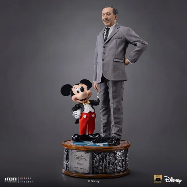 DISNEY Statue Walt Disney & Mickey Mouse Legacy Replica Iron Studios