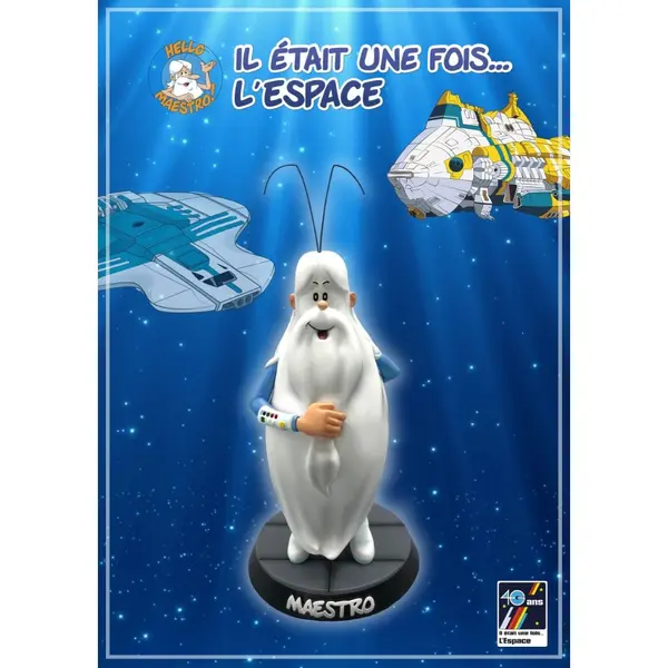 Figurine Il etait une fois l'espace - Maestro Statue Resine 29cm - Edition Costume Bleu 100Ex