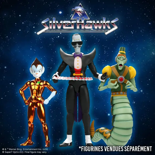 SILVERHAWKS Figurine Ultimates Poker-Face Toon Super7