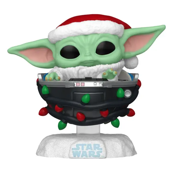 POP STAR WARS MANDO HLDY GROGU PRAM VIN FIG