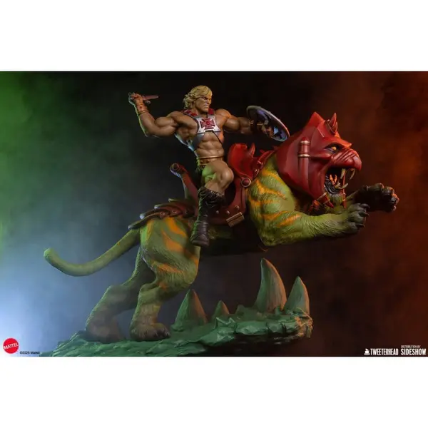 MAITRES DE L’UNIVERS Statue 1/4 He-Man and Battle Cat Tweeterhead